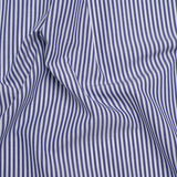 Cotton Shirting - Blue and White Candy Stripes - Deadstock