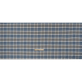 Cotton Oxford Shirting - Country Blue, Steel Gray and Midnight Plaid - Deadstock