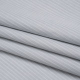 Cotton Herringbone Twill Shirting - Gray Tonal Stripe - Deadstock