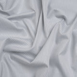 Cotton Herringbone Twill Shirting - Gray Tonal Stripe - Deadstock