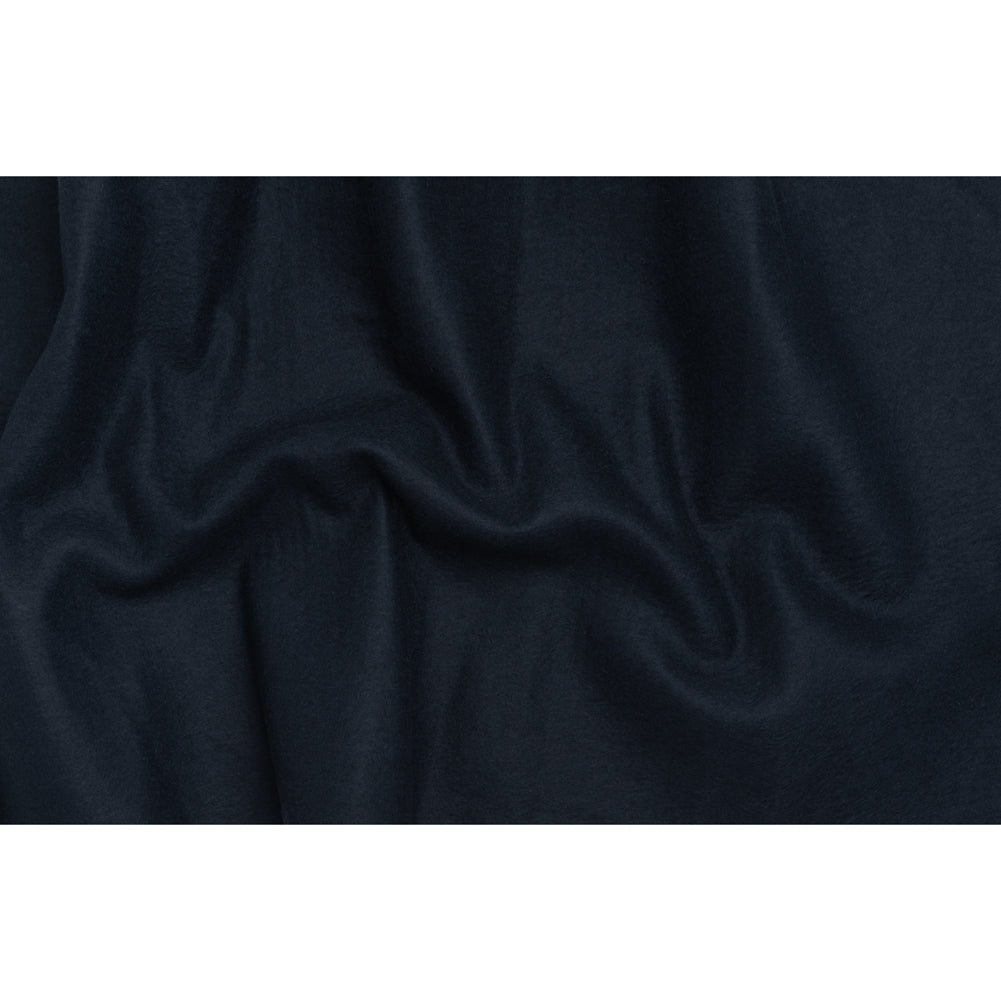 Undercollar Wool Felt with Pad Stitched Canvas Backing Made in Italy - Navy Blue and Oatmeal - Deadstock