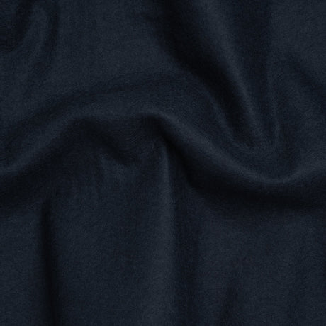 Undercollar Wool Felt with Pad Stitched Canvas Backing Made in Italy - Navy Blue and Oatmeal - Deadstock