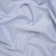 Cotton Oxford Shirting - Blue and White Candy Stripes - Deadstock