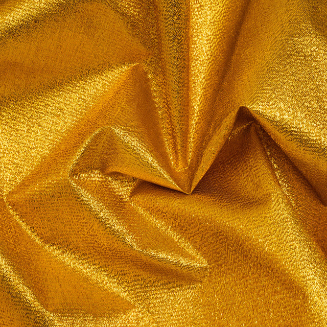 Woven Lame - Metallic Yellow Gold