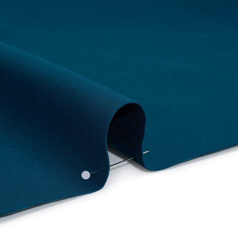 Stretch Ponte Knit - Deep Lagoon - Papilio Collection