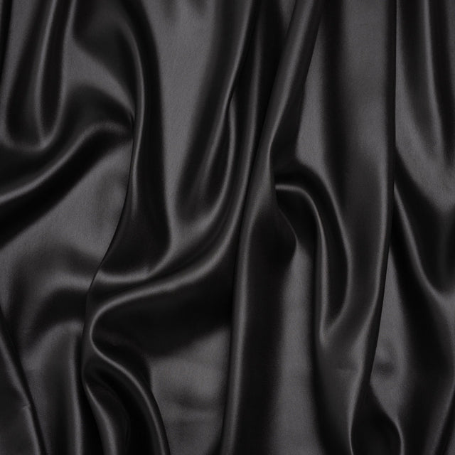 Polyester Liquid Charmeuse - Black