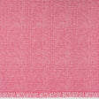 Textured Stretch Cotton Basketweave Panel by Trina Turk - Hot Pink and White Circle Grid and Printed Fringe Border - Designer Deadstock