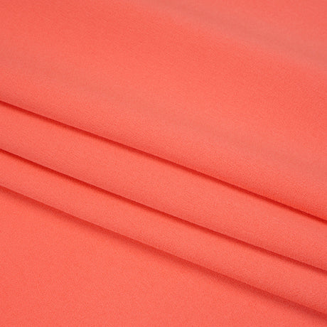 Satin Faced Polyester Crepe by Trina Turk - Coral Lily - Designer Deadstock