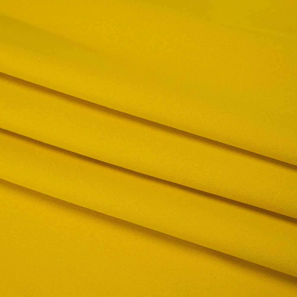 Satin Faced Polyester Crepe by Trina Turk - Crazy Daisy Yellow - Designer Deadstock