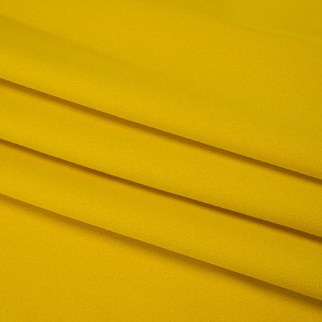 Satin Faced Polyester Crepe by Trina Turk - Crazy Daisy Yellow - Designer Deadstock