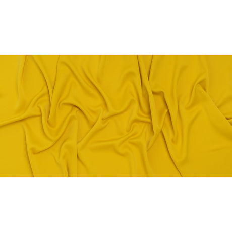 Satin Faced Polyester Crepe by Trina Turk - Crazy Daisy Yellow - Designer Deadstock