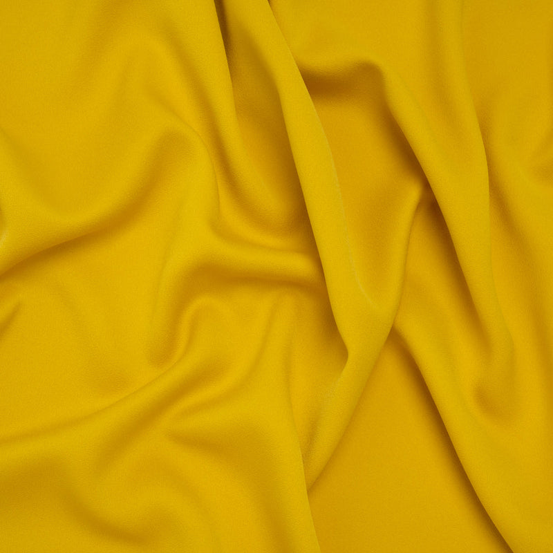 Satin Faced Polyester Crepe by Trina Turk - Crazy Daisy Yellow - Designer Deadstock