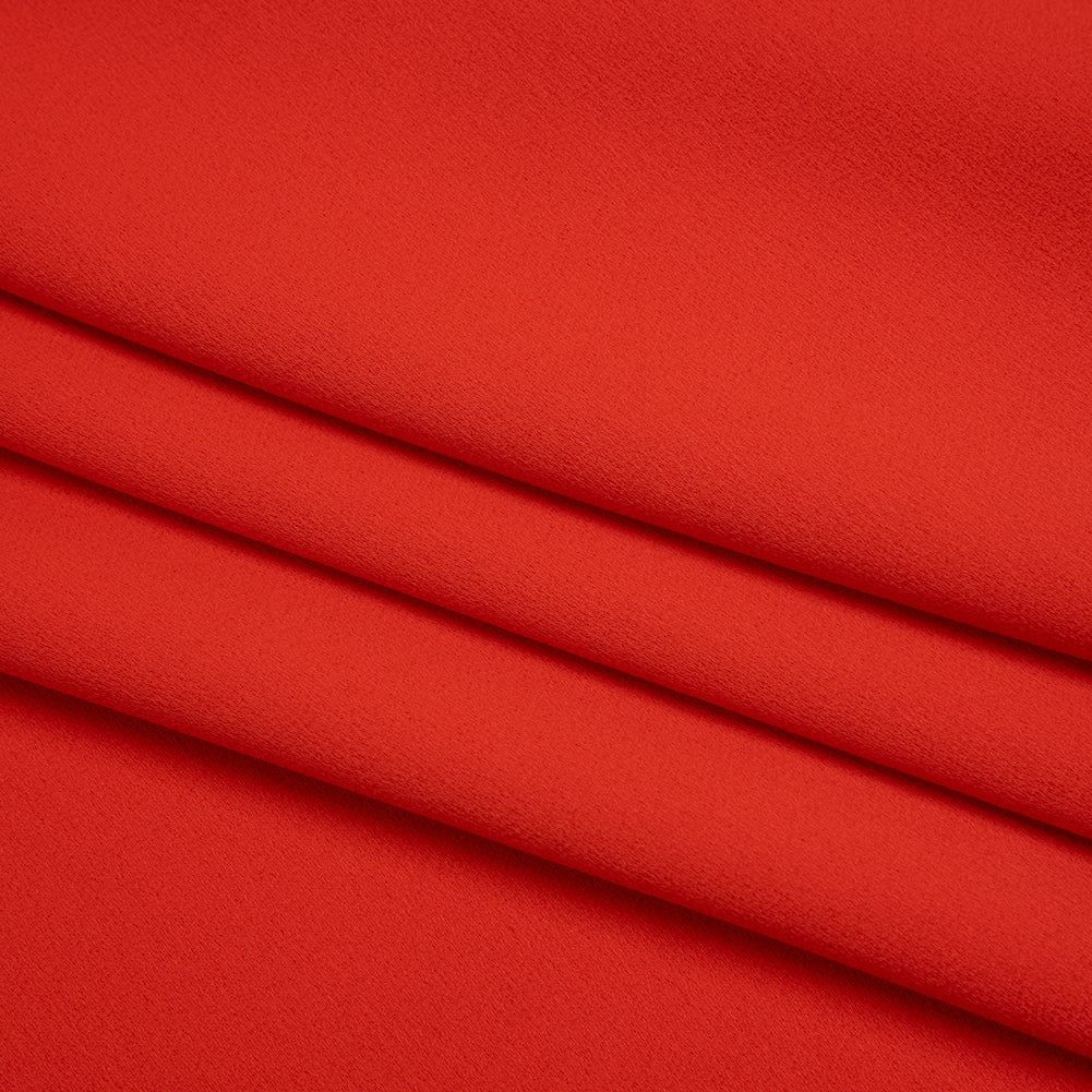 Satin Faced Polyester Crepe by Trina Turk - Radcliffe Red - Designer Deadstock