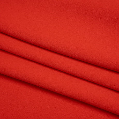 Satin Faced Polyester Crepe by Trina Turk - Radcliffe Red - Designer Deadstock