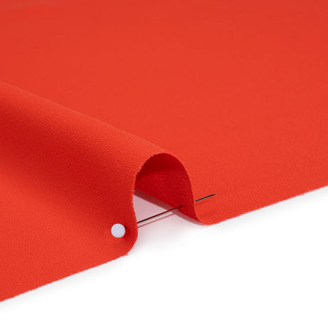 Satin Faced Polyester Crepe by Trina Turk - Radcliffe Red - Designer Deadstock