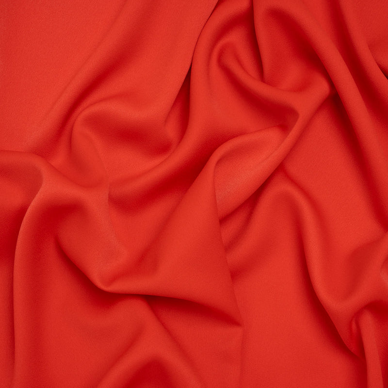 Satin Faced Polyester Crepe by Trina Turk - Radcliffe Red - Designer Deadstock