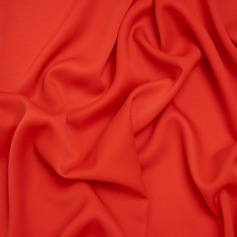 Satin Faced Polyester Crepe by Trina Turk - Radcliffe Red - Designer Deadstock