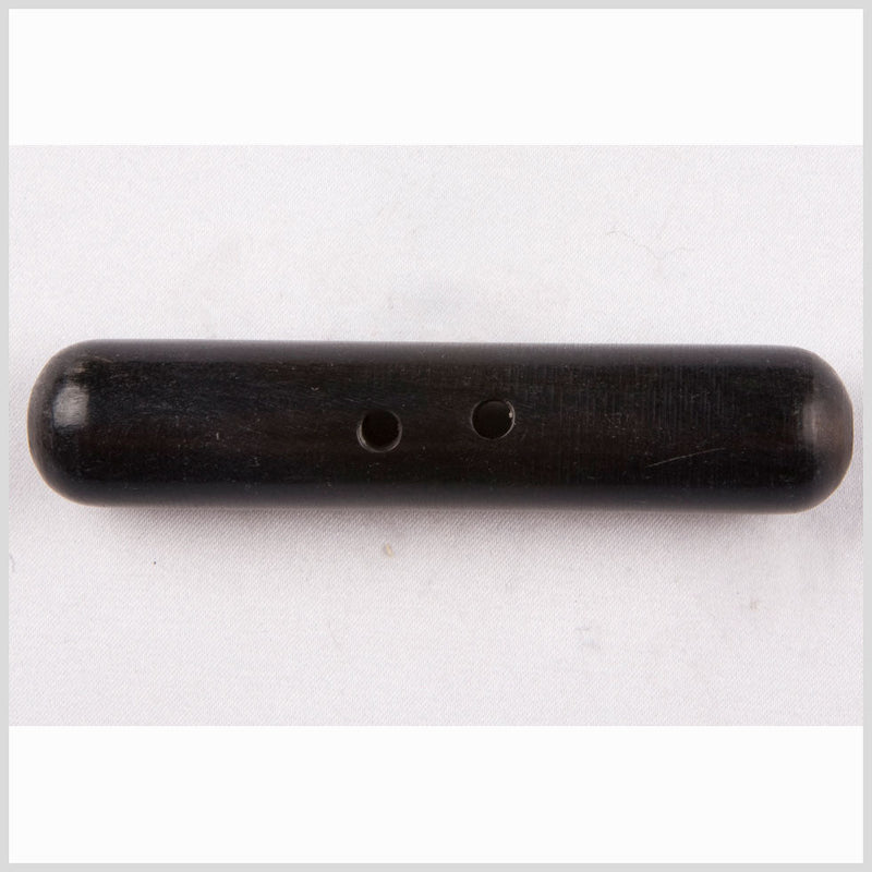 Black Rod-Shaped Horn 2 Hole Toggle - 142L/90mm