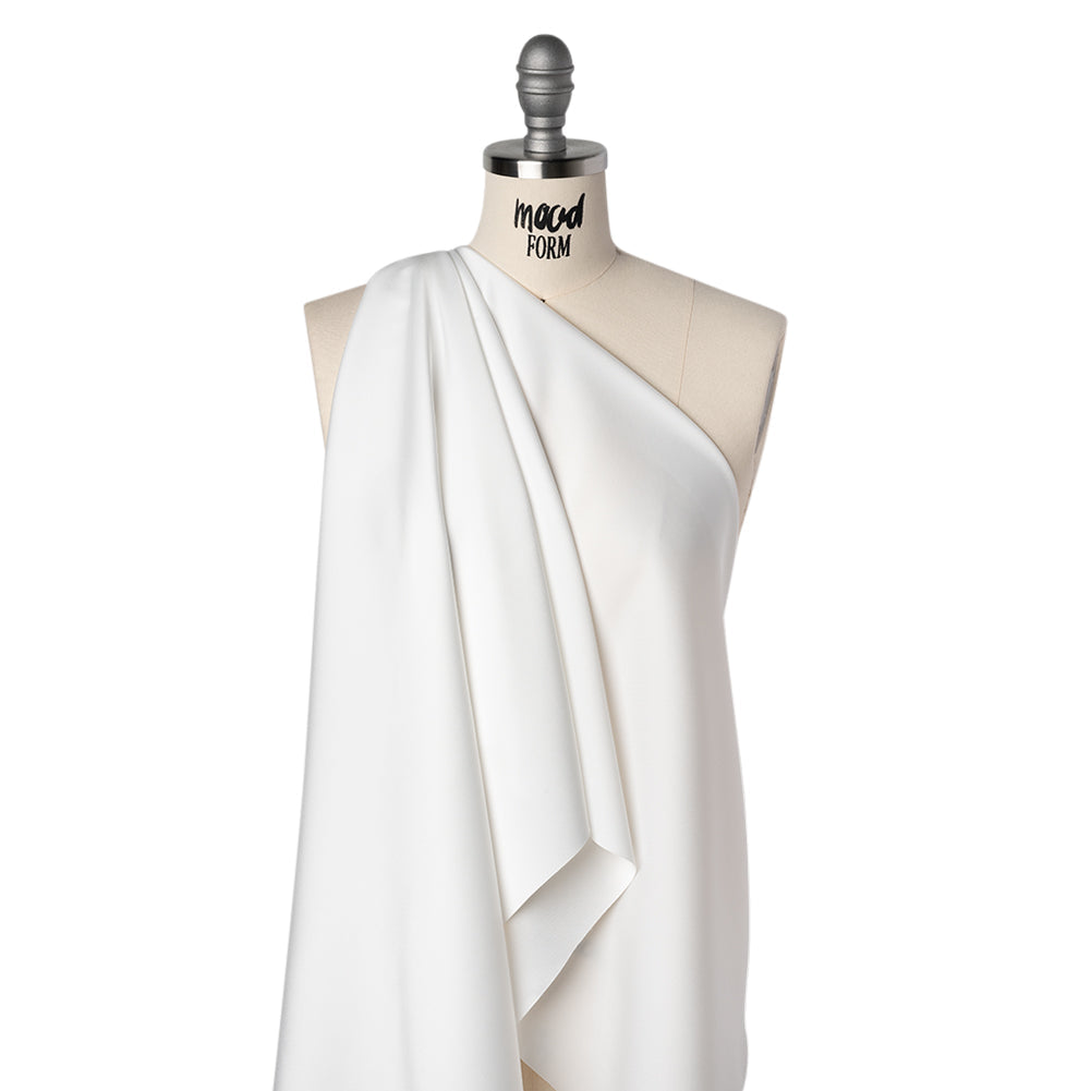 Soft Double Face Polyester Twill - White - Viola Collection