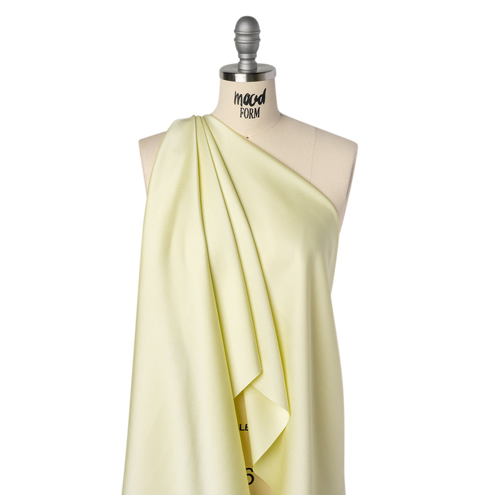 Soft Double Face Polyester Twill - Pale Lime Green - Viola Collection