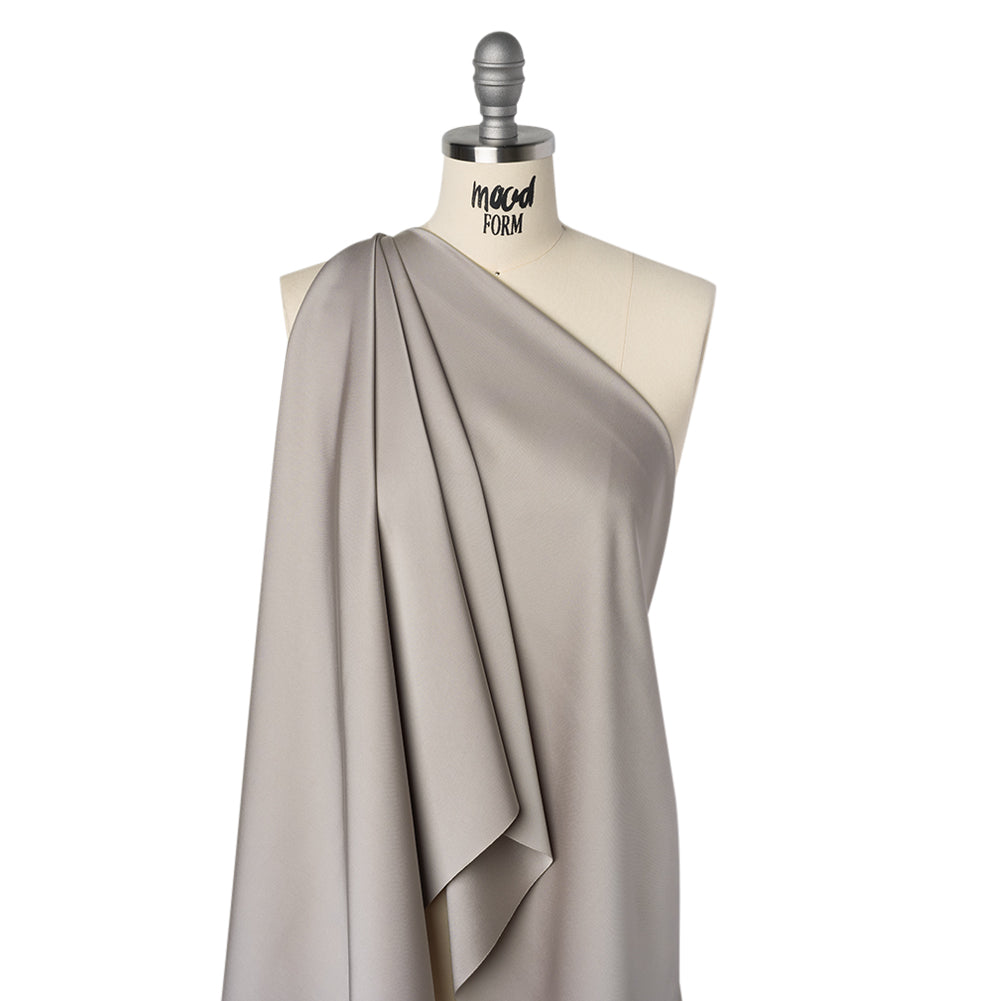 Soft Double Face Polyester Twill - Mushroom Gray - Viola Collection