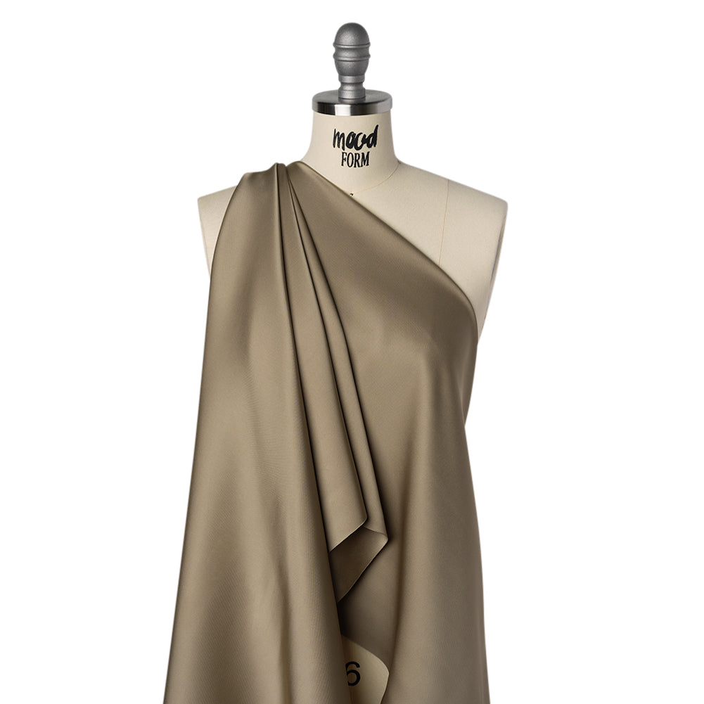 Soft Double Face Polyester Twill - Gray Brown - Viola Collection