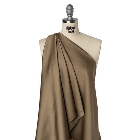 Soft Double Face Polyester Twill - Taupe - Viola Collection