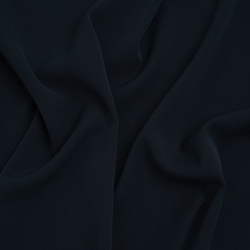 Soft Lightweight Polyester Gabardine - Midnight Navy - Stefanie Collection