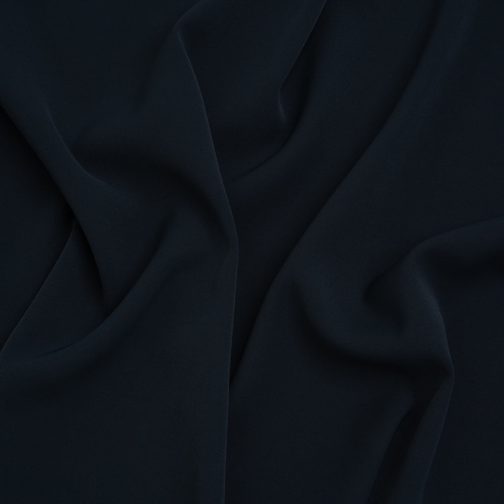Soft Lightweight Polyester Gabardine - Midnight Navy - Stefanie Collection