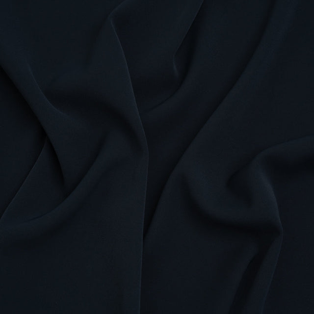 Soft Lightweight Polyester Gabardine - Midnight Navy - Stefanie Collection