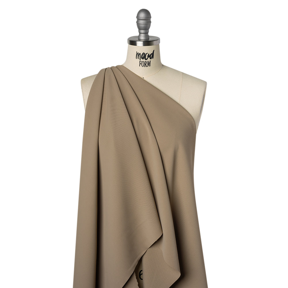 Soft Lightweight Polyester Gabardine - Light Taupe - Stefanie Collection