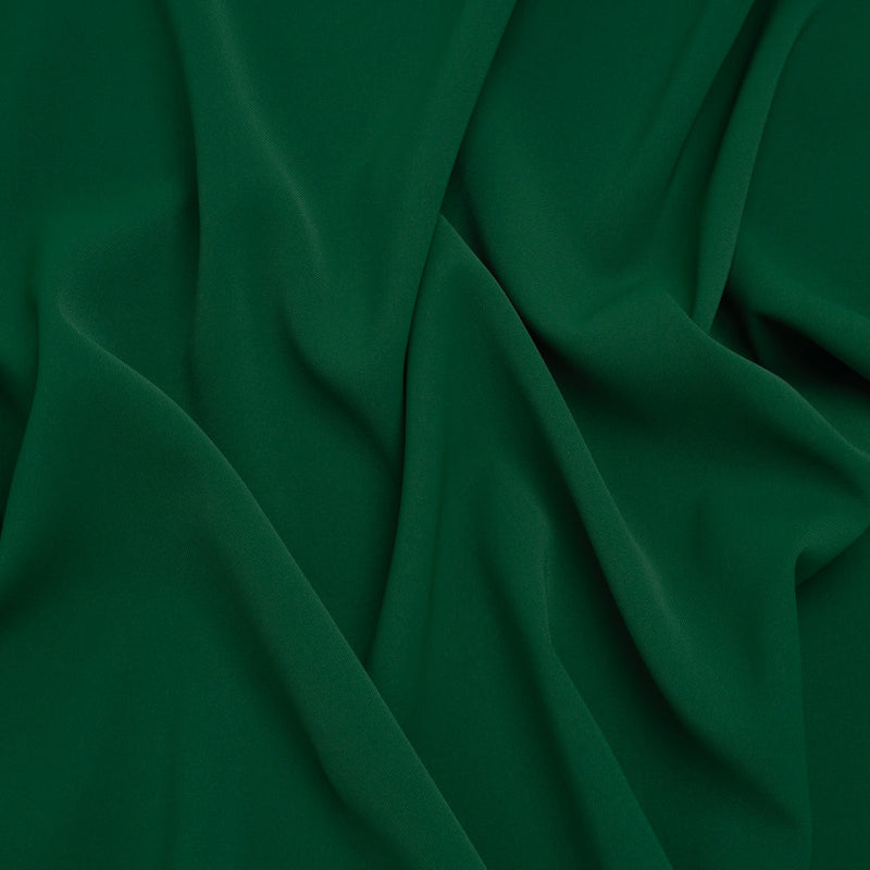 Soft Lightweight Polyester Gabardine - Emerald Green - Stefanie Collection