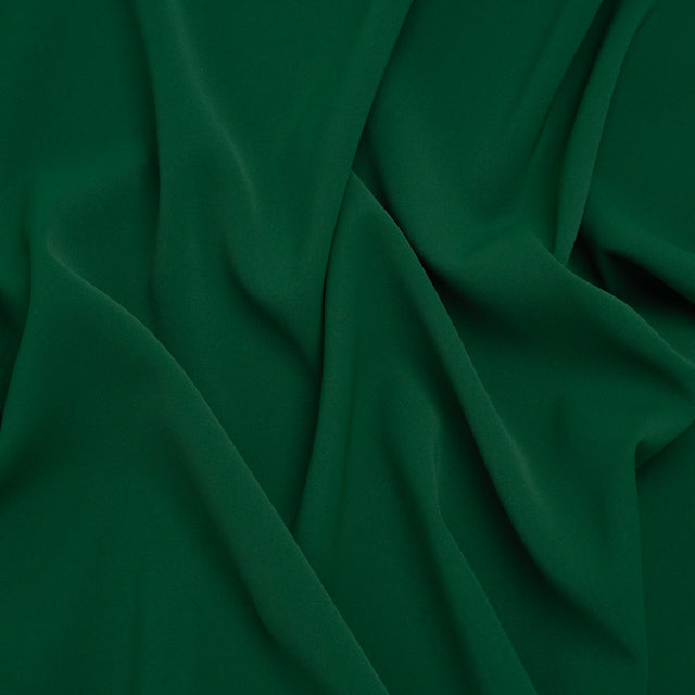 Soft Lightweight Polyester Gabardine - Emerald Green - Stefanie Collection