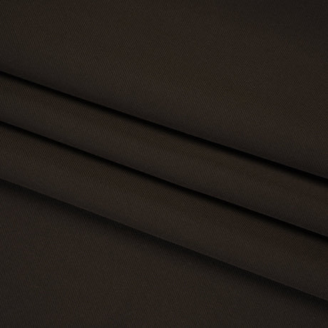 Soft Lightweight Polyester Gabardine - Dark Brown - Stefanie Collection