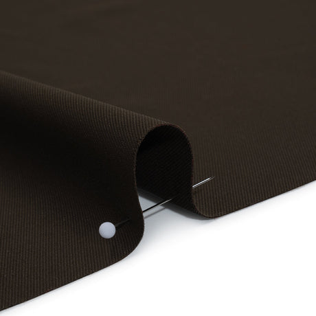 Soft Lightweight Polyester Gabardine - Dark Brown - Stefanie Collection