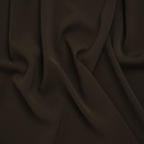 Soft Lightweight Polyester Gabardine - Dark Brown - Stefanie Collection