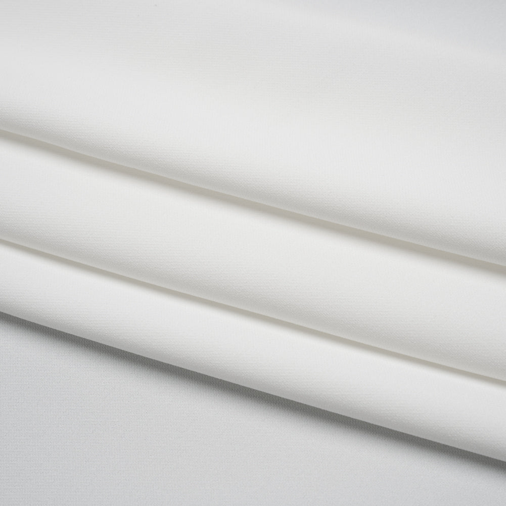 Soft Lightweight Polyester Gabardine - White - Stefanie Collection