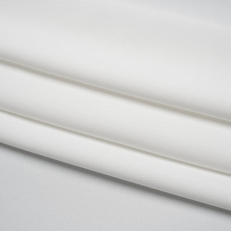 Soft Lightweight Polyester Gabardine - White - Stefanie Collection