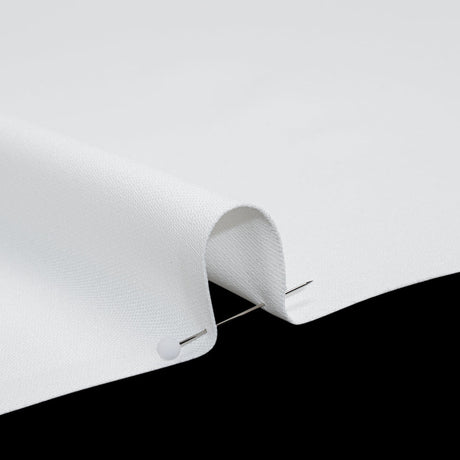 Soft Lightweight Polyester Gabardine - White - Stefanie Collection