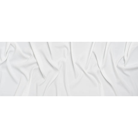 Soft Lightweight Polyester Gabardine - White - Stefanie Collection