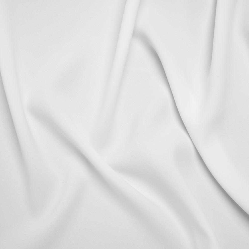 Soft Lightweight Polyester Gabardine - White - Stefanie Collection