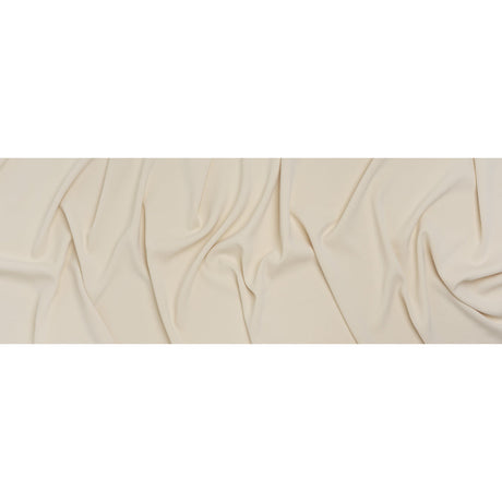 Soft Lightweight Polyester Gabardine - Ivory - Stefanie Collection