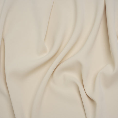 Soft Lightweight Polyester Gabardine - Ivory - Stefanie Collection