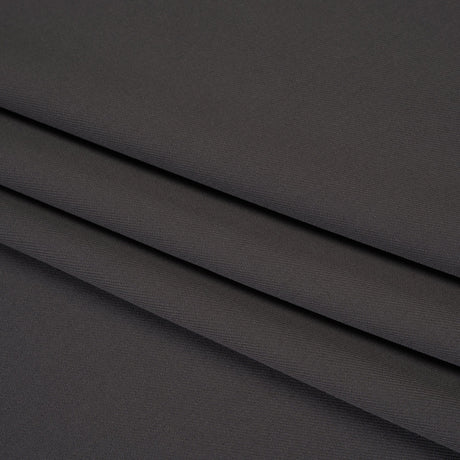 Soft Lightweight Polyester Gabardine - Charcoal - Stefanie Collection