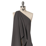 Soft Lightweight Polyester Gabardine - Charcoal - Stefanie Collection