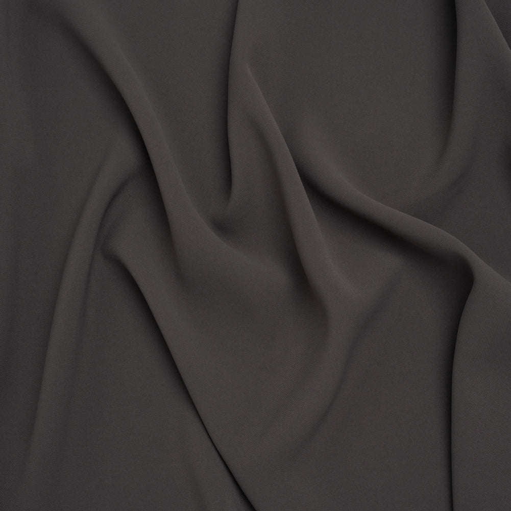 Soft Lightweight Polyester Gabardine - Charcoal - Stefanie Collection