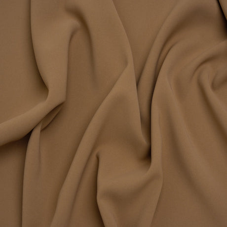 Soft Lightweight Polyester Gabardine - Tan - Stefanie Collection