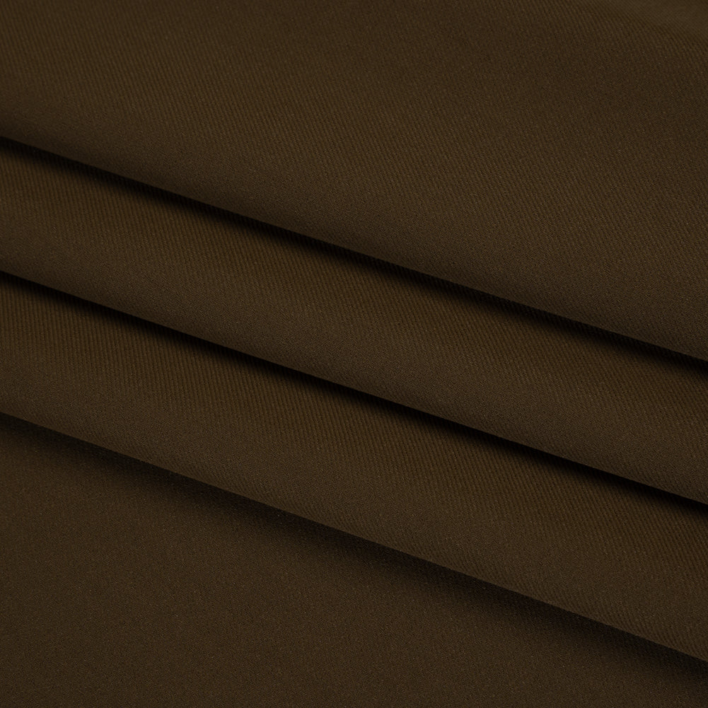 Soft Lightweight Polyester Gabardine - Brown - Stefanie Collection