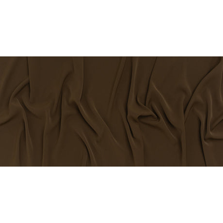 Soft Lightweight Polyester Gabardine - Brown - Stefanie Collection