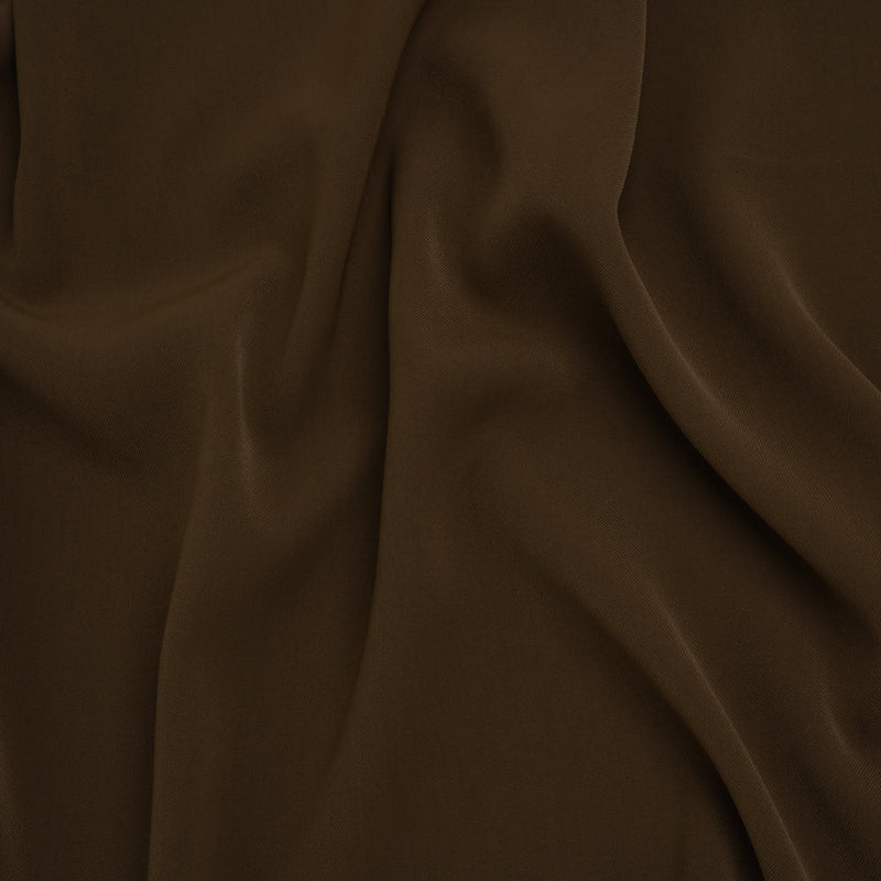 Soft Lightweight Polyester Gabardine - Brown - Stefanie Collection